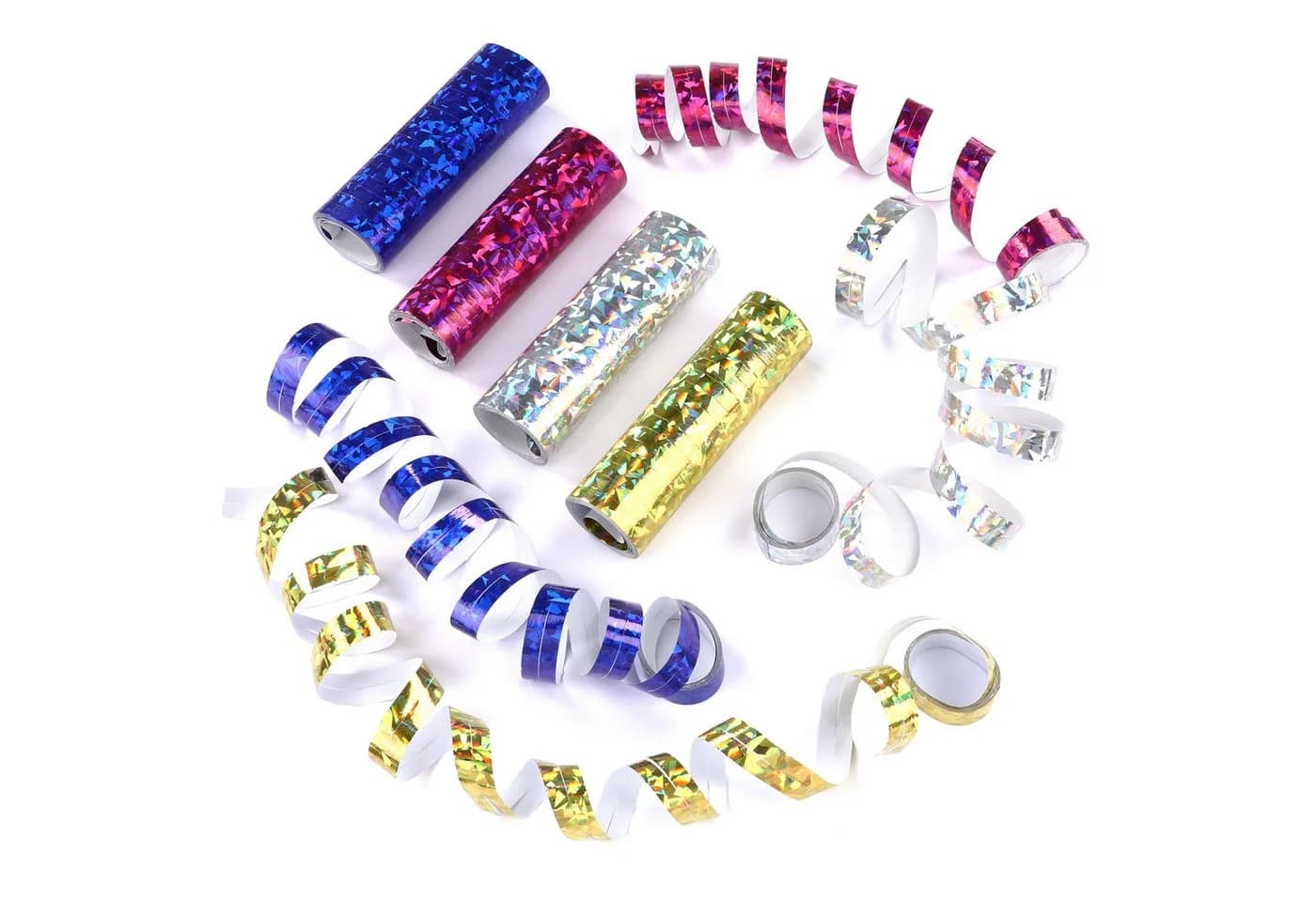 KarneLux Glitzer Metallic Luftschlangen 6er Pack - Bild 4