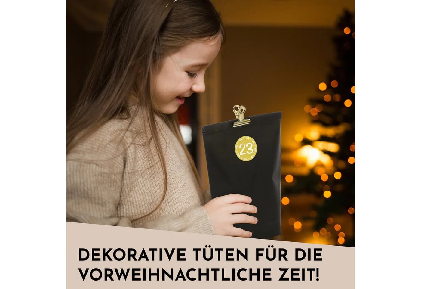Moderner Adventskalender aus Kraftpapier - Bild 4