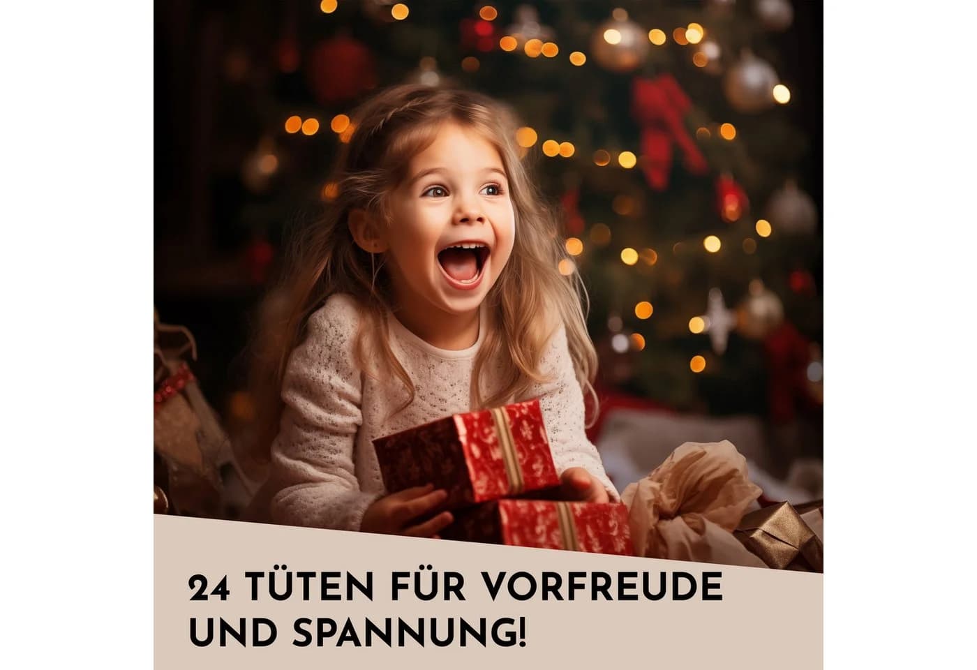 Nordstern befüllbarer Adventskalender DIY Geschenktüten Set 24 Tüten