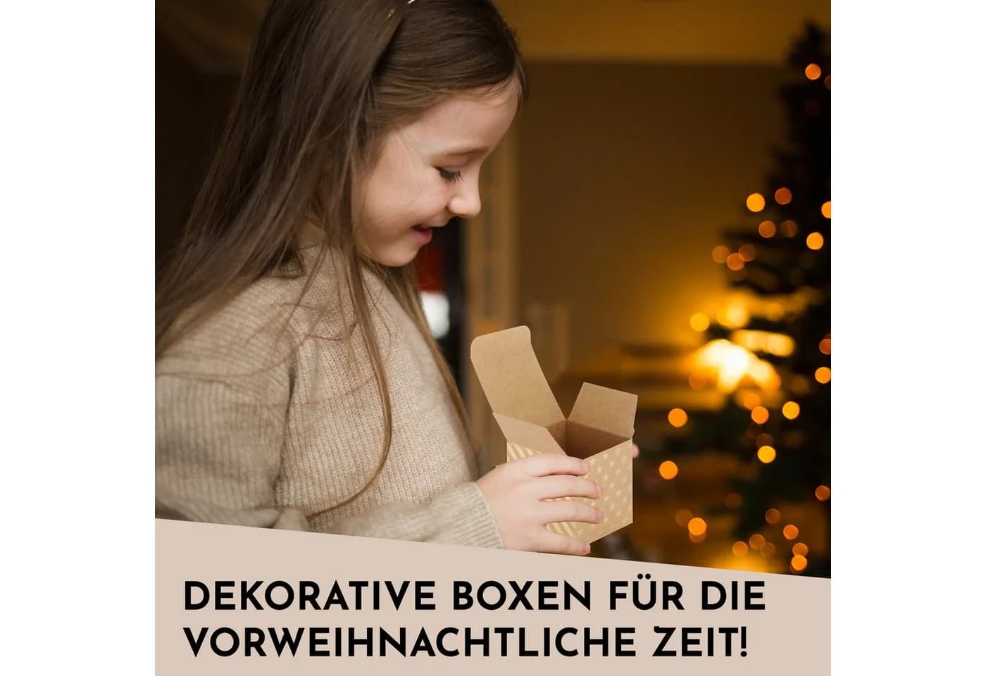 Nordstern Adventskalender 24 Goldene Geschenkboxen DIY - Bild 4