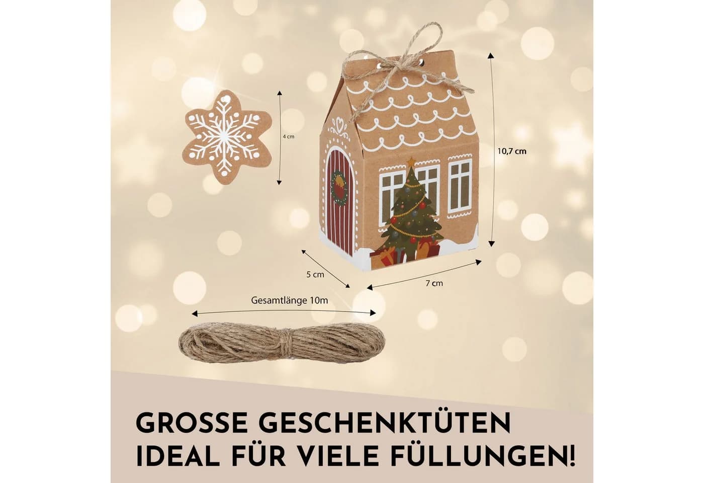 Nordstern befüllbarer Adventskalender 25er Pack, Weihnachtsschachteln für kleine Geschenke - Bild 4