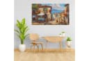 Artedinoi Leinwandbild Italien Altstadt Meeresblick Modern Bild 1