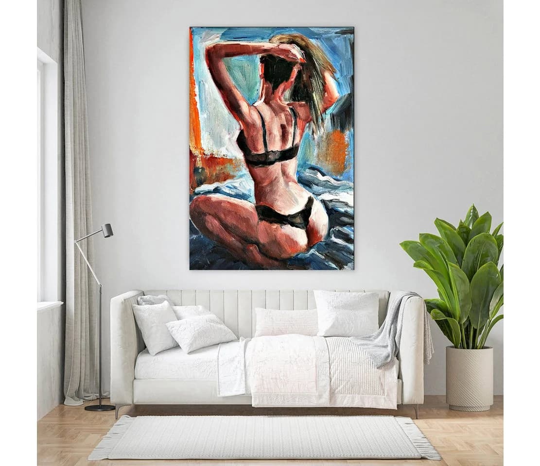 Artedinoi Leinwandbild Frau in Rückenansicht XL Kunstdruck - Bild 3