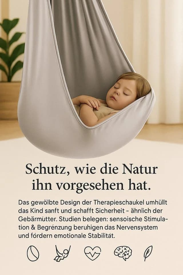 Kronenberg Tuchschaukel Ganzkörpersocke Grau Sensorische Therapieschaukel - Bild 3