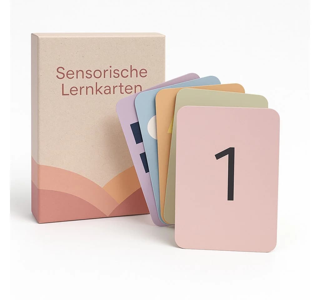 Diyarts Sensorische Lernkarten 10 doppelseitige Karten mit fühlbaren Strukturen Zahlen & Formen - Bild 2