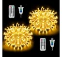 Ollny LED-Lichterkette 100-flammig USB-betrieben 11 Leuchtmodi Dimmbar Timer-Funktion Bild 2