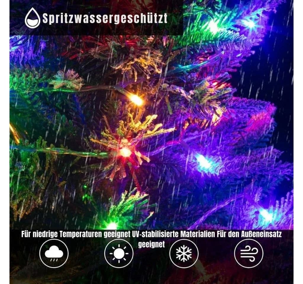 Ollny LED-Lichterkette 300 LEDs Farbwechsel 11 Leuchtmodi - Bild 3