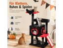 Diyarts Katzenkratzbaum Spooky Castle 111cm Gothic Design mit Höhle Bild 3