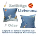 Kinderbettwäsche Astronaut Rakete Grau Baumwolle 135x200cm Bild 4