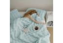KEAYOO Kuscheldecke Salbeigrün Kunstfell Wohndecke Bild 3