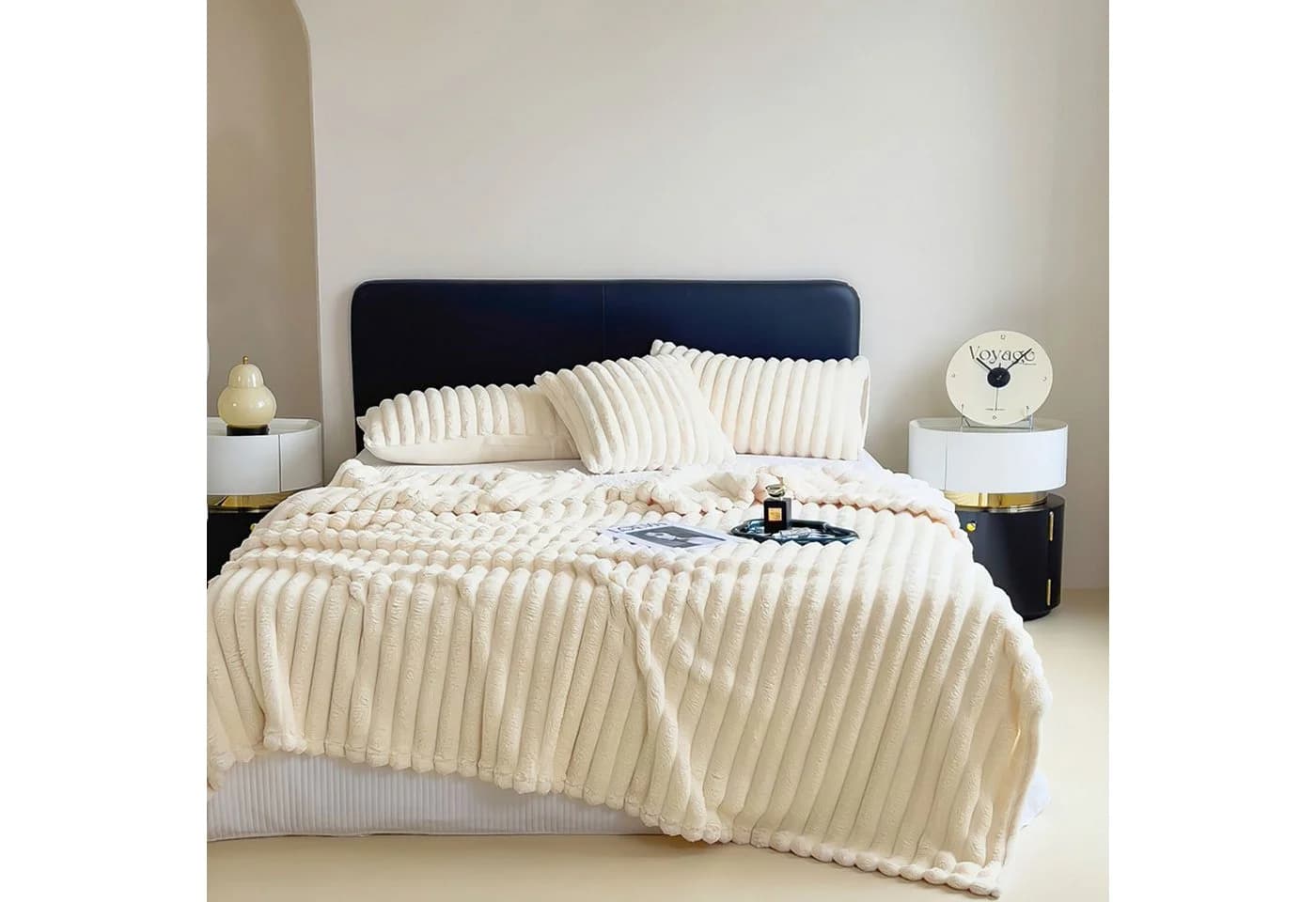 Kuscheldecke aus Microfaser und Fleece