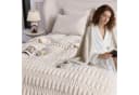 KEAYOO Wohndecke MT09 Sherpa Fleece Kuscheldecke Beige Bild 4