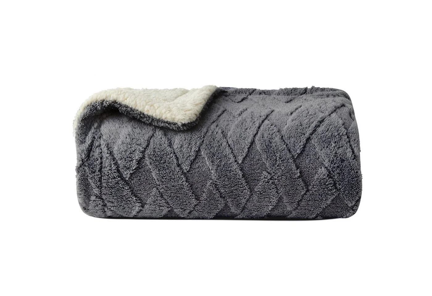 KEAYOO Kuscheldecke OMT09 Extra Weich & Flauschig Grau - Bild 2