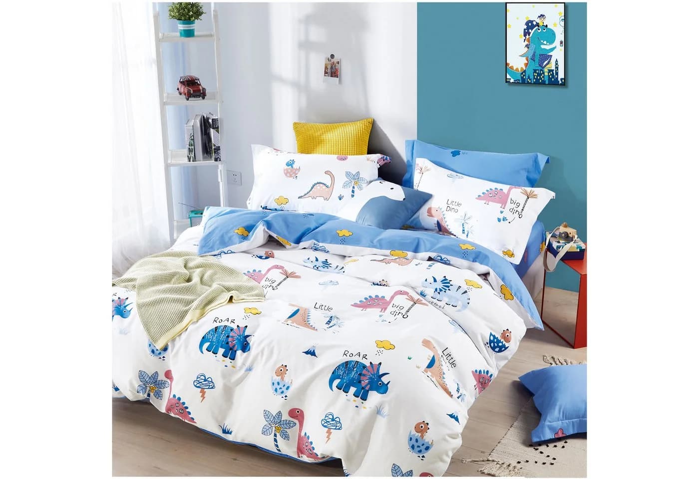 KEAYOO Kinderbettwäsche QWKL 100% Baumwolle 2-teilig Dino - Bild 2