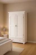 bv-vertrieb Mehrzweckschrank Kleiderschrank Fichte Weiß Bild 1