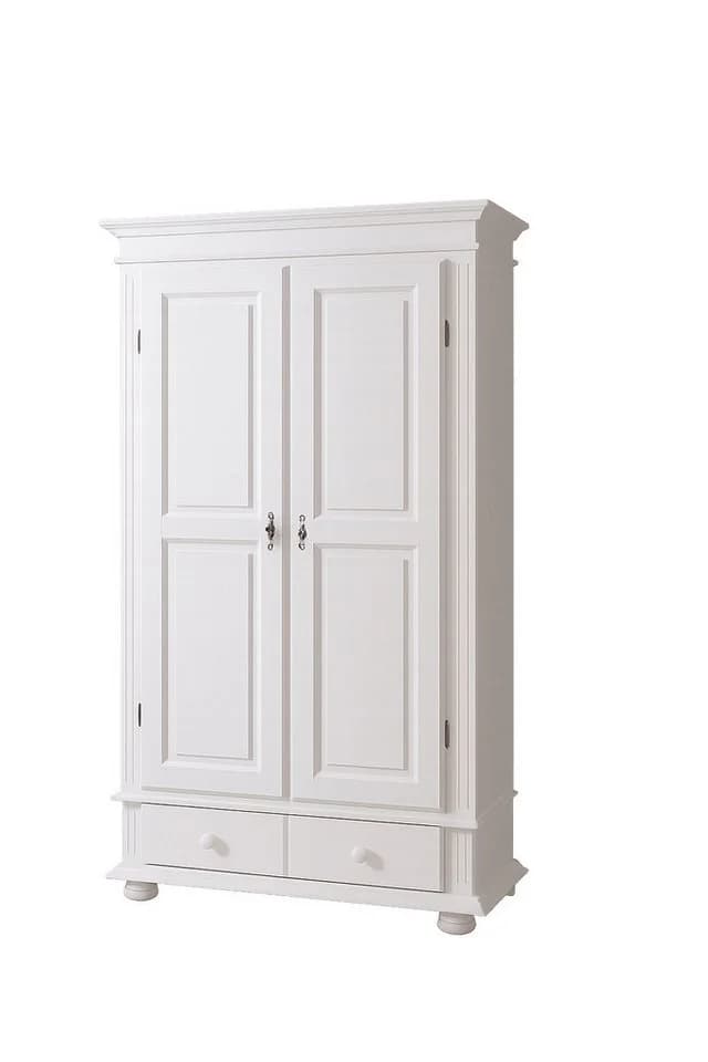 bv-vertrieb Mehrzweckschrank Kleiderschrank Fichte Weiß - Bild 2