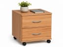 bv-vertrieb Rollcontainer Kernbuche Dekor 2 Schubladen Bild 2