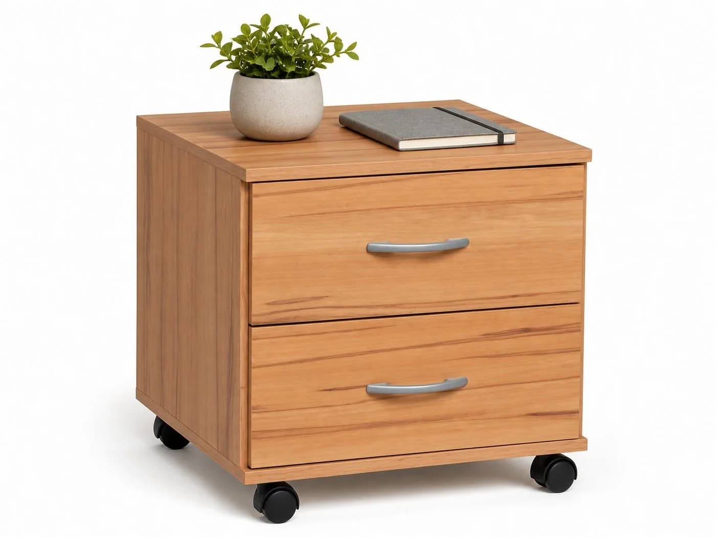 bv-vertrieb Rollcontainer Kernbuche Dekor 2 Schubladen - Bild 2