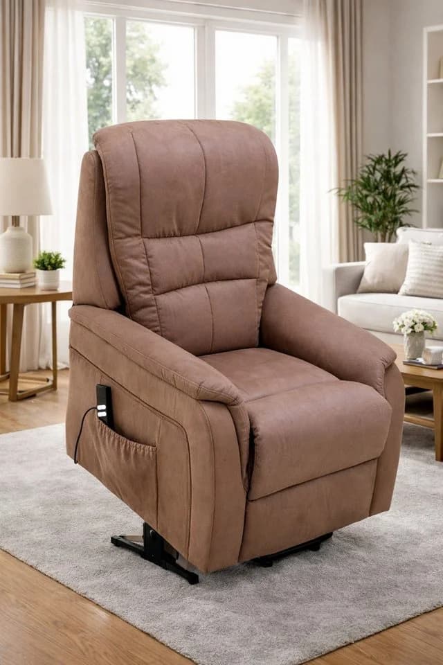 bv-vertrieb TV-Sessel Aufstehhilfe Herz-Waage-Funktion 2 Motoren Braun - Bild 5