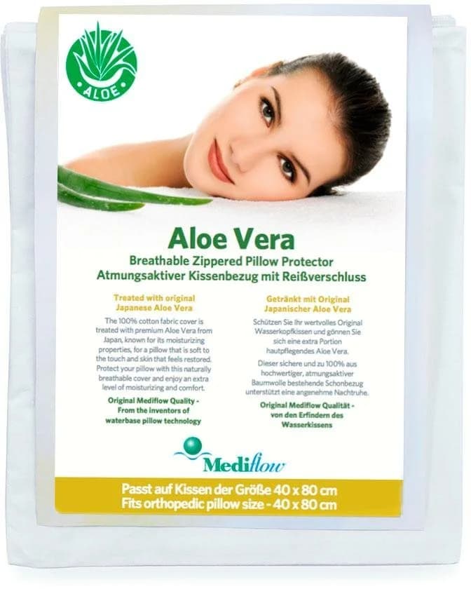Mediflow Wasserkissen Kombipack 40x80cm Weiß mit Aloe Vera - Bild 4