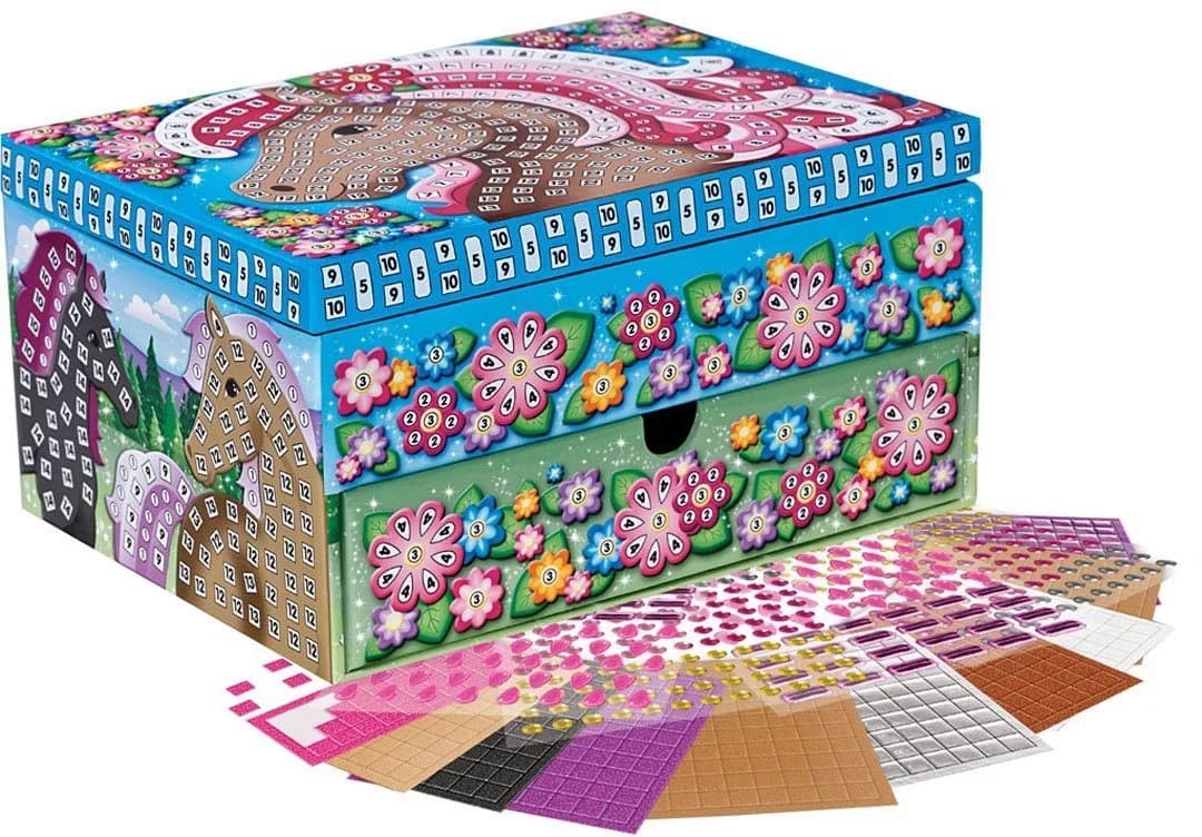 Sticky Mosaics Kreativset Schmuckkästchen Pferd Bunt