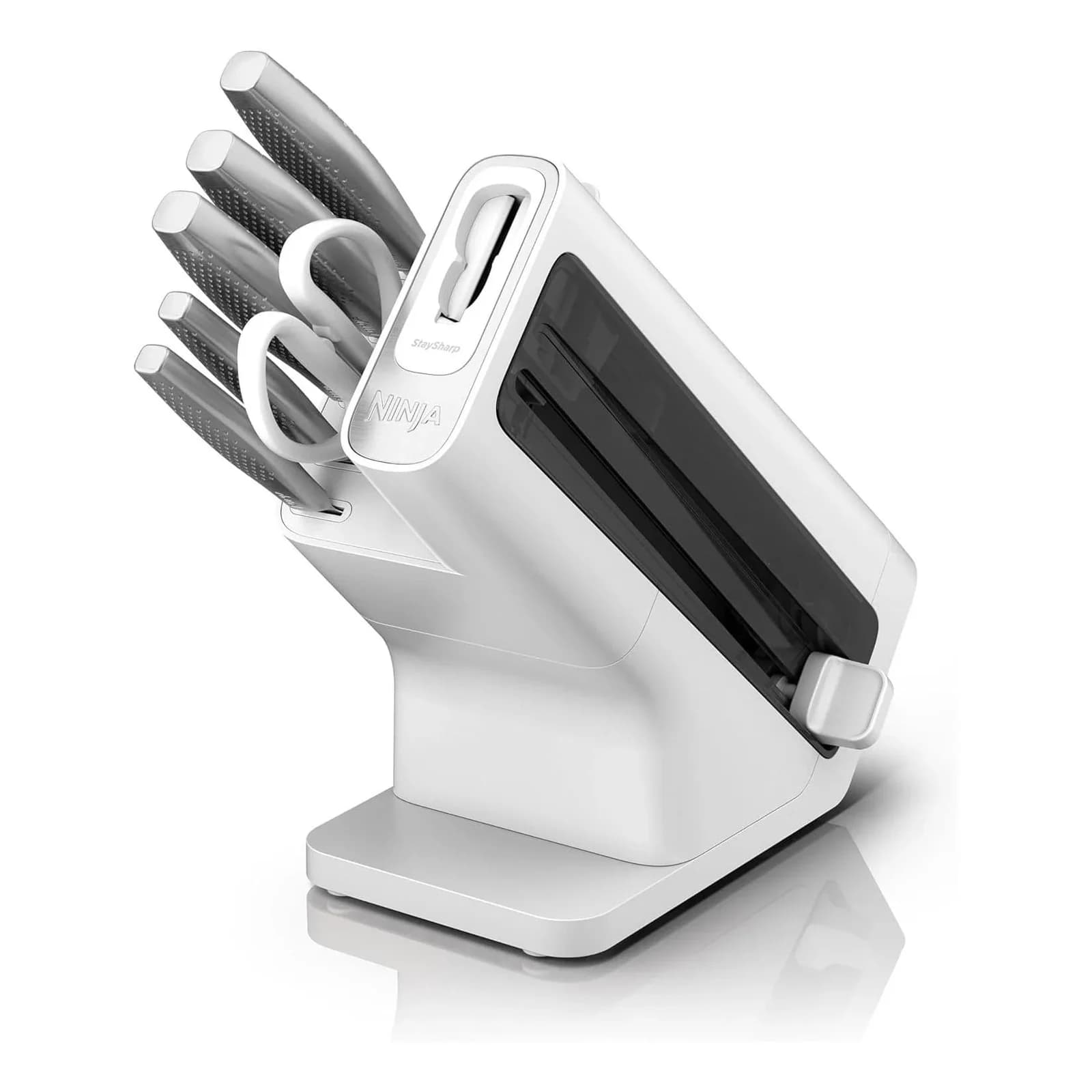 Ninja StaySharp Messerblock mit integriertem Schleifer, Silber
