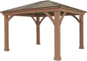 Holzpavillon WESTMANN Devon 12x14 Beige Massivholz Bild 2
