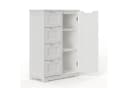 Bealife Badkommode Badezimmerschrank 4 Türen Weiß Bild 2