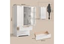 Bealife Highboard Küchenschrank Weiß mit 2 Schubladen und 2 Türen Bild 4