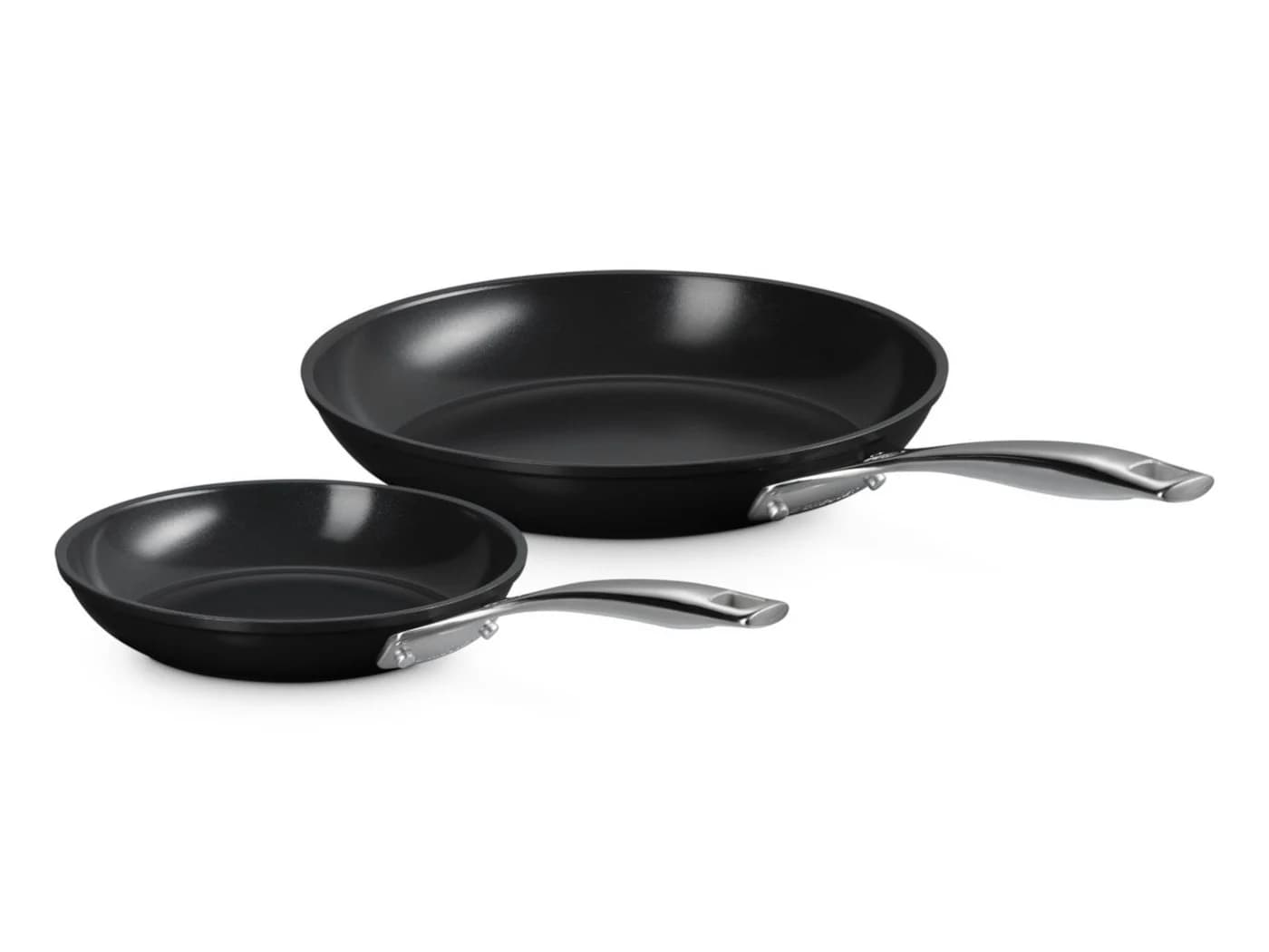 LE CREUSET Essential Pfannenset 2tlg. Keramik-Antihaft Schwarz - Bild 2