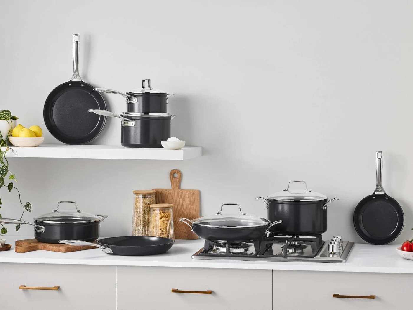 LE CREUSET Essential Pfannenset 2tlg. Keramik-Antihaft Schwarz - Bild 4