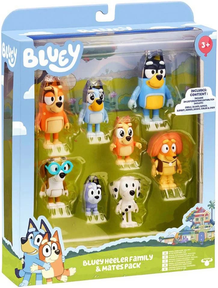 Moose Bluey & Familie 8er Mega-Pack Bunt - Bild 4