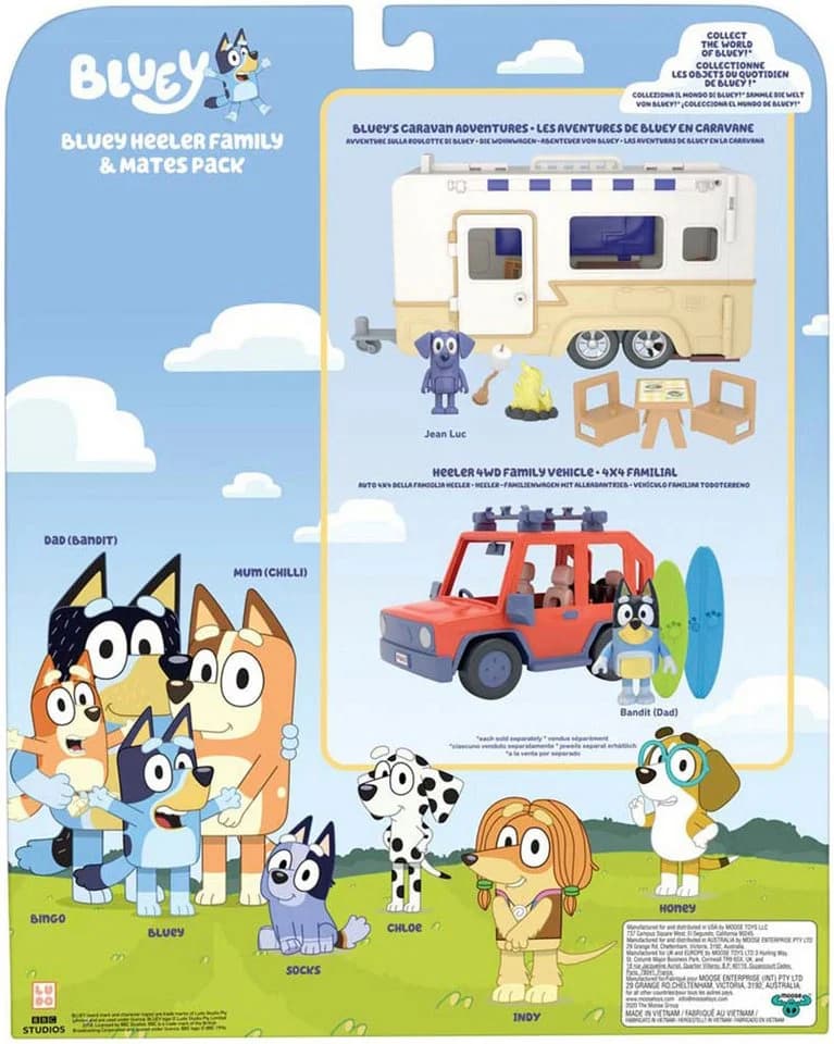 Moose Bluey & Familie 8er Mega-Pack Bunt - Bild 5