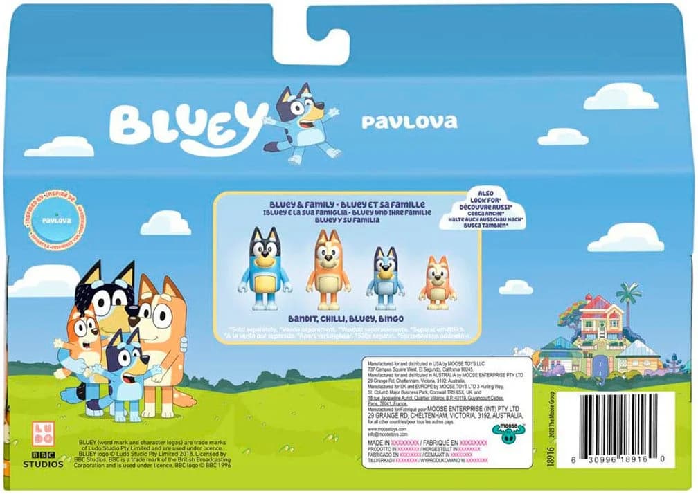 Moose Bluey Spielfigur 4-tlg. Bunt - Bild 5
