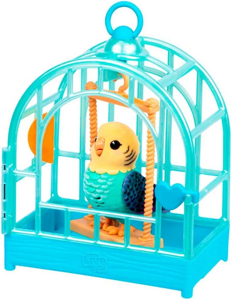 Moose Little Live Pets My Really Real Bird Vogelkäfig Indie Blau - Bild 3