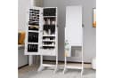 NAIMP Schmuckschrank 2 in 1 mit Spiegel Weiß Modern Bild 2