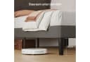 Bealife Bettgestell mit Kopfteil und Lattenrost Beige/Grau Metall Bild 3