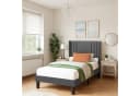 Bealife Bettgestell mit Kopfteil 90/120x200cm Beige/Grau Bild 2