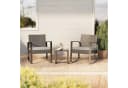 Bealife Garten-Essgruppe Balkonset 3-tlg. Grau/Braun PE-Rattan Bild 5