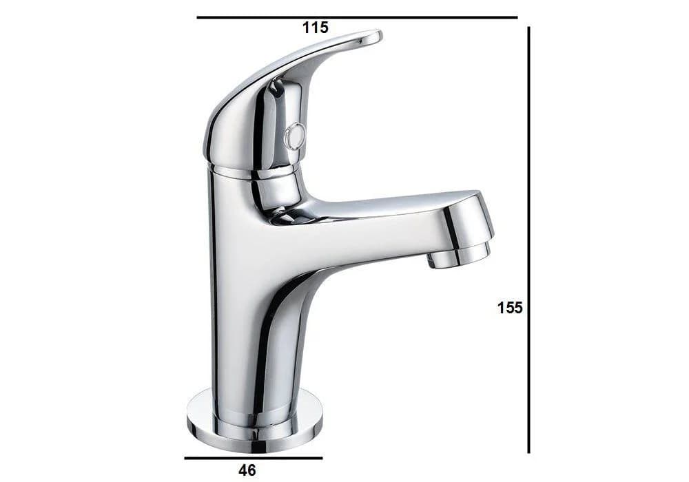 Tuganna Waschtischarmatur OSLO Kaltwasser Wasserhahn Chrom