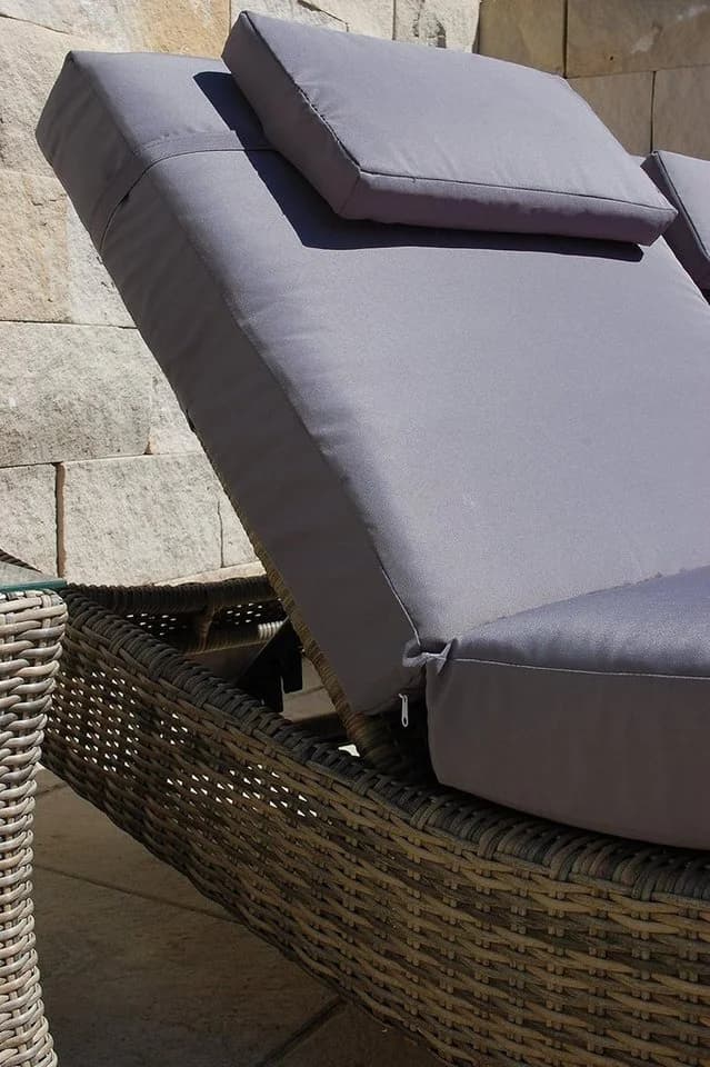 Ragnarök Möbel-Design Sonnenliegen Set 3-teilig Beige verstellbar - Bild 4