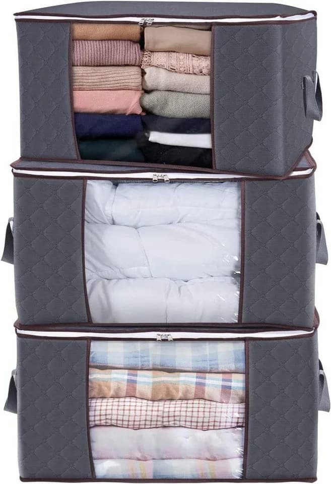 Blusmart Unterbettkommode Aufbewahrungstasche 3er-Pack Grau - Bild 2