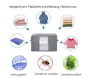 Blusmart Unterbettkommode Aufbewahrungstasche 3er-Pack Grau Bild 5