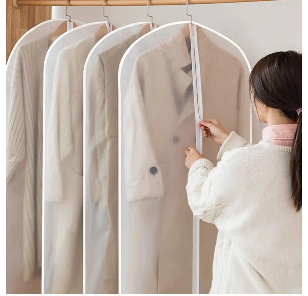 Blusmart Kleidersack Staubschutz für Kleidung, 10 St. Transparent - Bild 4
