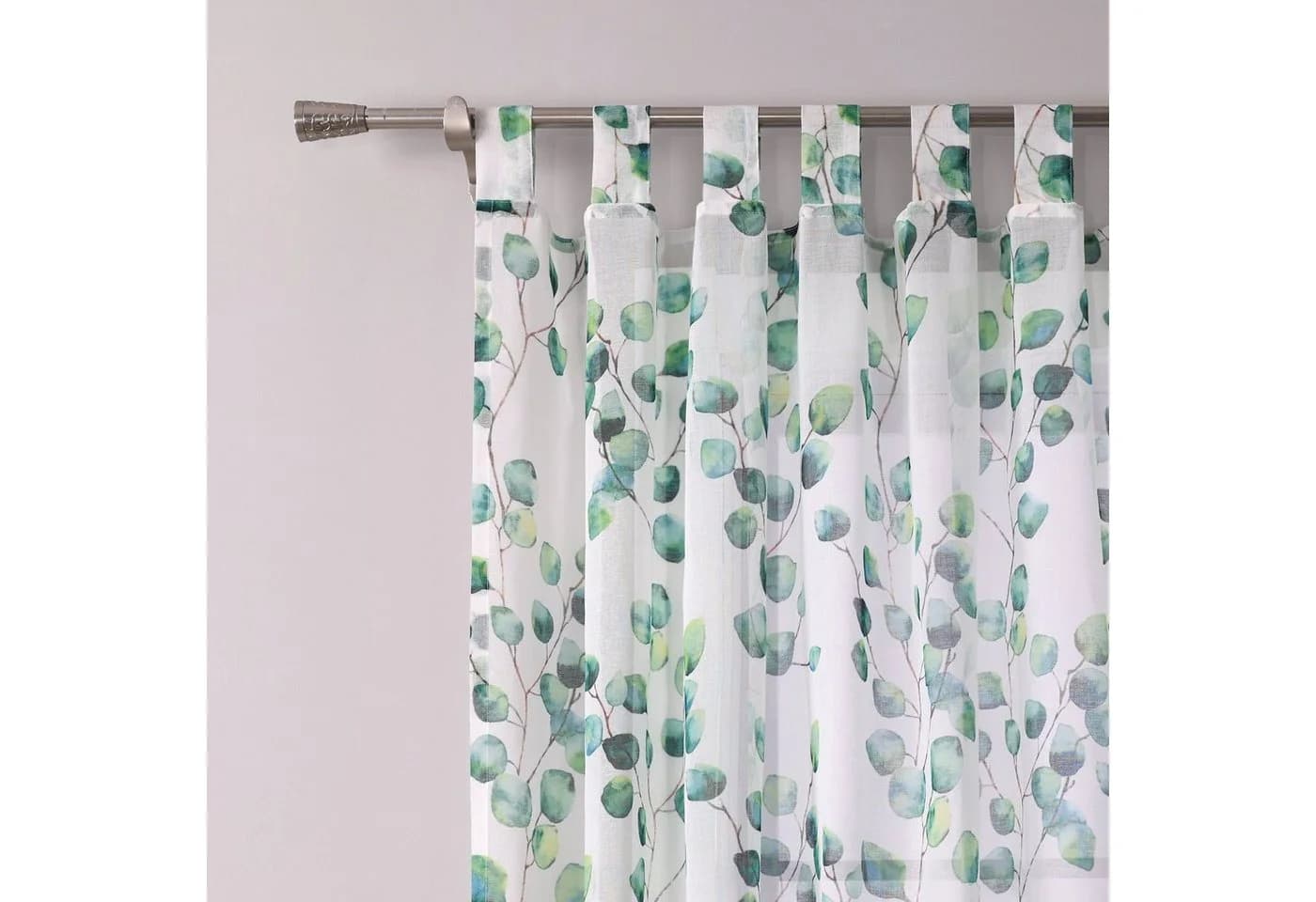 Joyswahl Gardine Florales Grün Transparent Schlaufen - Bild 5