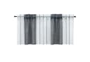 Joyswahl Scheibengardine Halbtransparent Streifen-Design Grau Bild 1