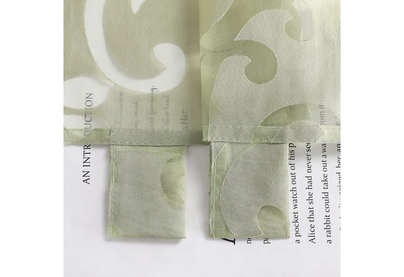 Joyswahl Scheibengardine Landhausstil Transparent Voile Rankenmuster - Bild 5