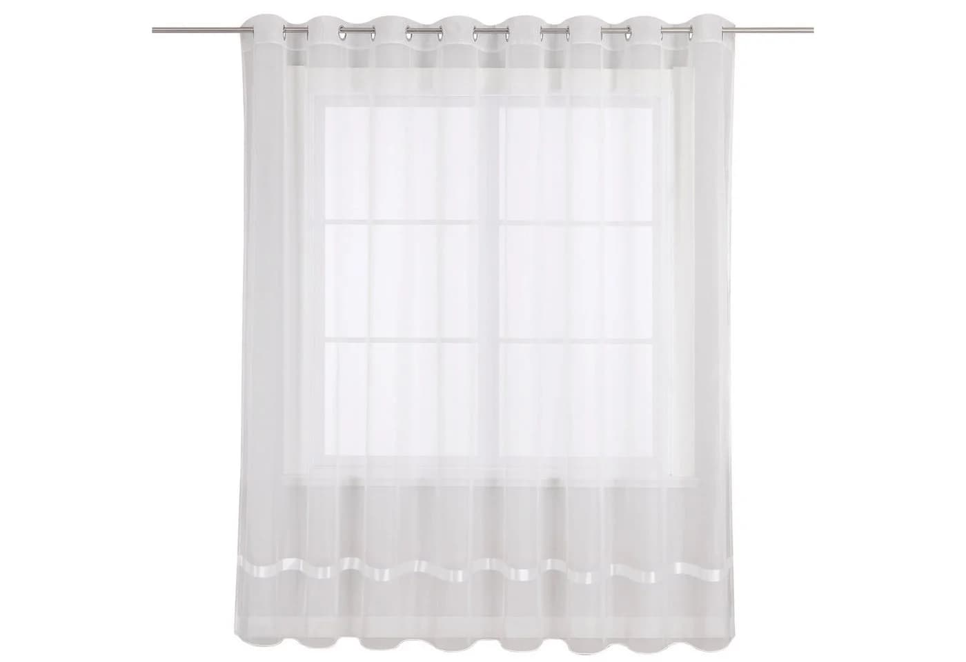 Joyswahl Gardine Maja 100% Polyester Transparent mit Satinband - Bild 2