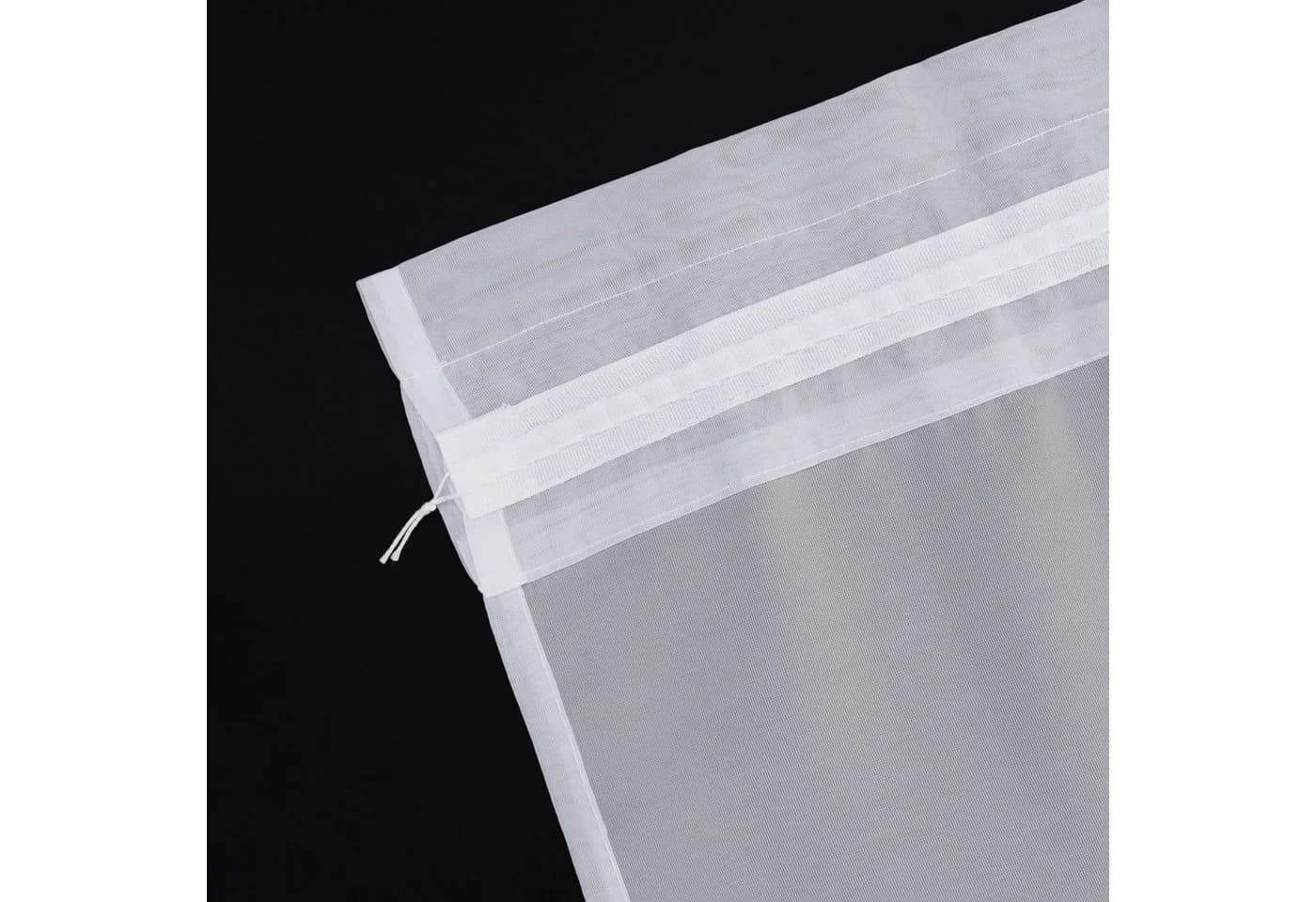Joyswahl Scheibengardine 2 St. Transparent Voile Kurzstores Einfarbig Küche - Bild 4