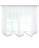 Joyswahl Scheibengardine Bogenstore Voile mit Satinband Bild 2